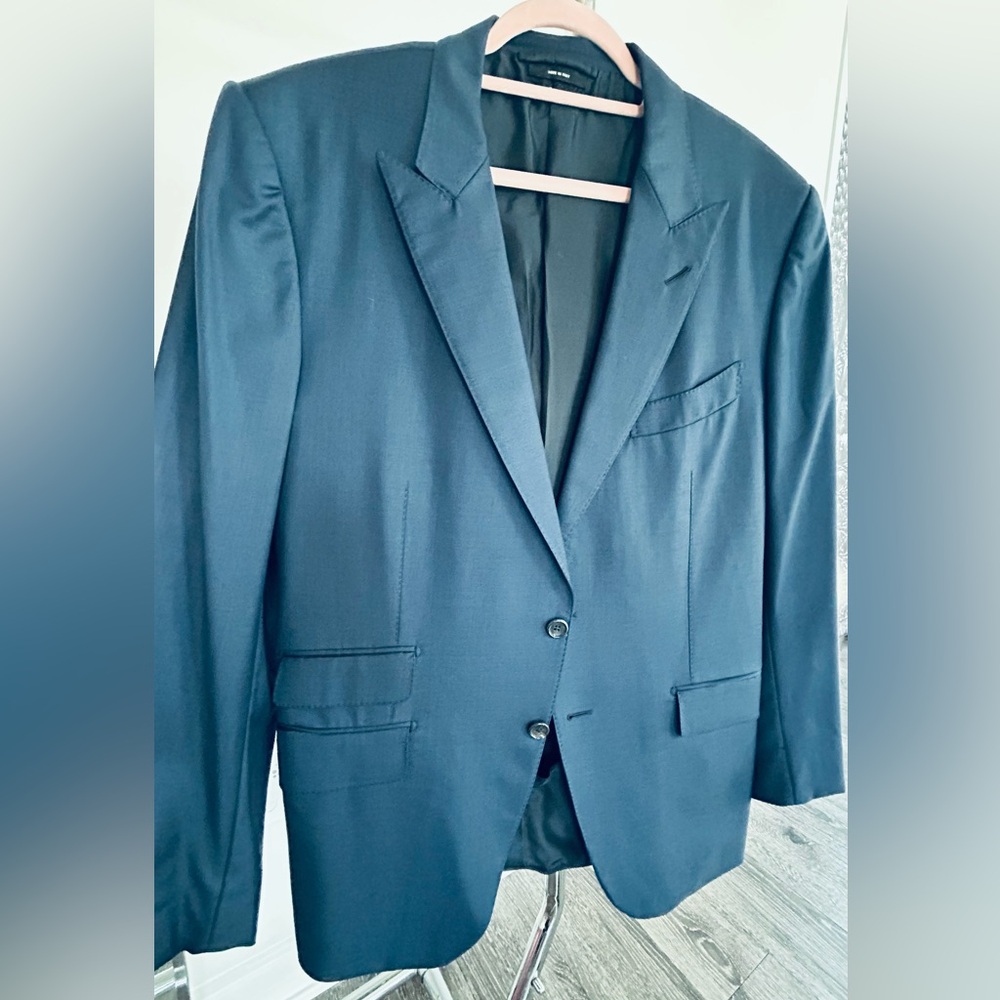 Tom Ford O’Connor wool blazer in Navy Blue, Fit Y, Size 7-54 R